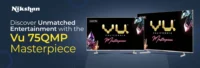 Vu 108cm (43 inches) Vibe Series QLED 4K
  Google TV 43VIBE24 (Black)